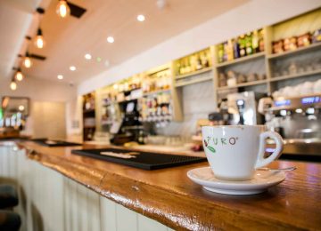 Freshly brewed coffee at Outside Monks Ballyvaughan Seafood Restaurant & Bar, Co. Clare