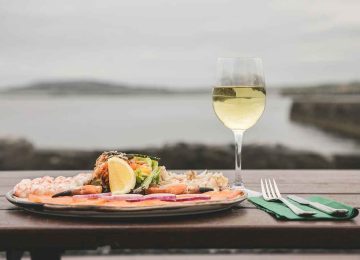 Al fresco dining at Monks Ballyvaughan Seafood Restaurant & Bar, Co Clare