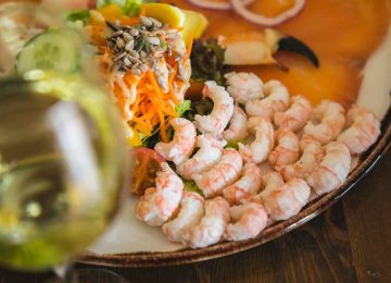 Main course: Prawns at Monks Ballyvaughan Seafood Restaurant & Bar, Co Clare